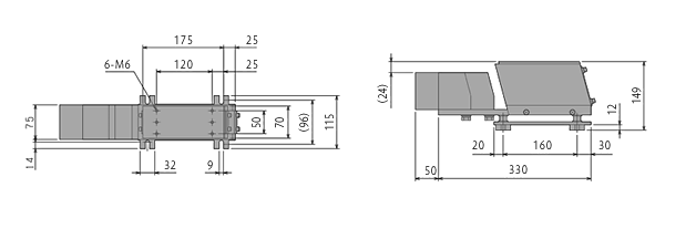 直進フィーダ NCK-40の図面