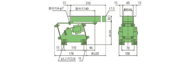 直進フィーダ NV-2の図面