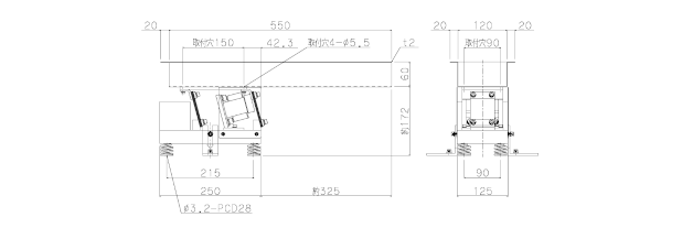 直進フィーダ NV-4の図面